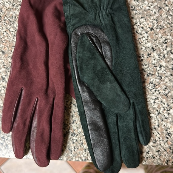 Elbow length Target leather suede tall evening opera gloves luxury phone touch - Picture 3 of 12